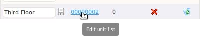 Edit Unit List